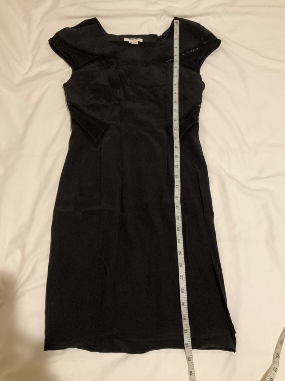 HELMUT LANG size 2 SILK mini dress black - Picture 8 of 16